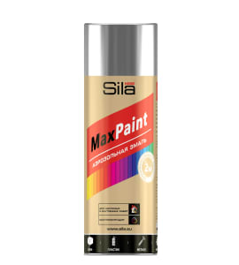 Аэрозольная краска Sila HOME Max Paint серебряный металлик